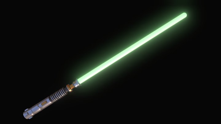 Luke Skywalker's Lightsaber 3D Model