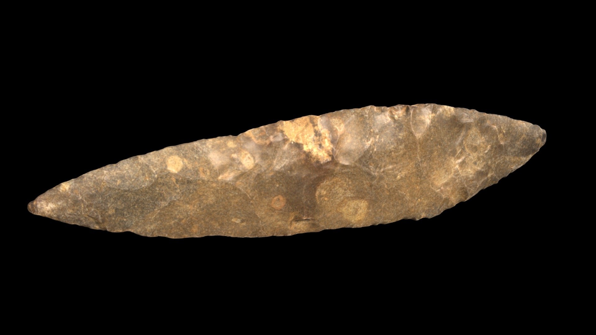 Palaeolithic tool - Solutrean Blade - 3D model by BIOZONE [74e032c ...