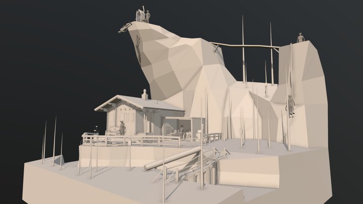 3D_Tikhonov_Timur_UpdateDioramaAndHouse 3D Model