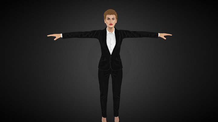 Suit female 3D Model