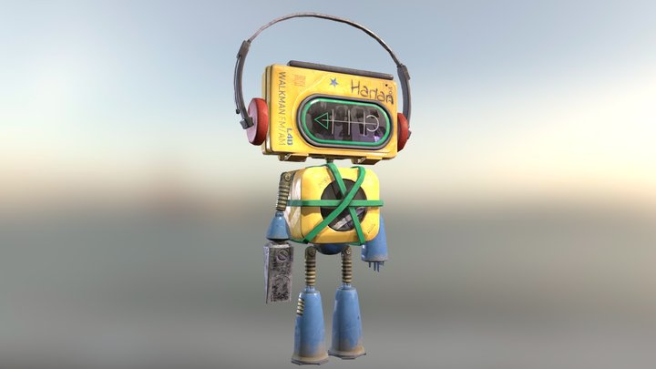 GAP Exam: Pony Walkman droid model L4D 3D Model