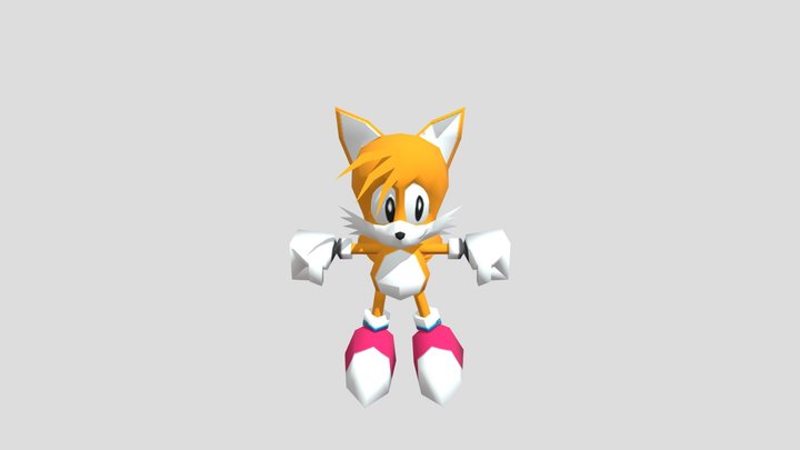 Tails (Classic, Low- Poly) 3D Model