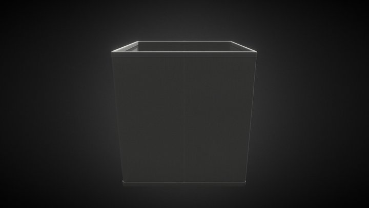 Fabric Cube Storage 3D Model