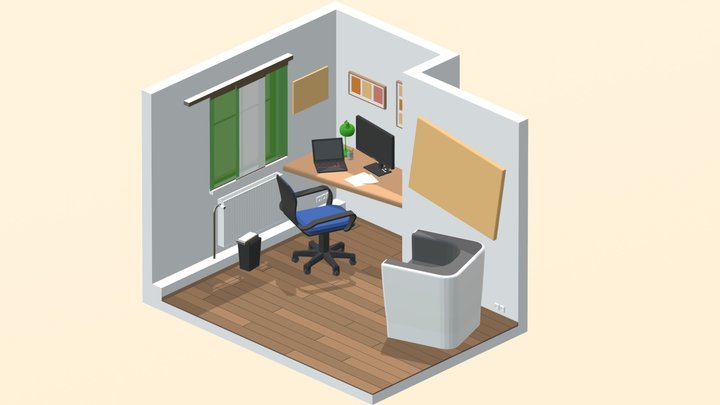 my workspace 3D Model