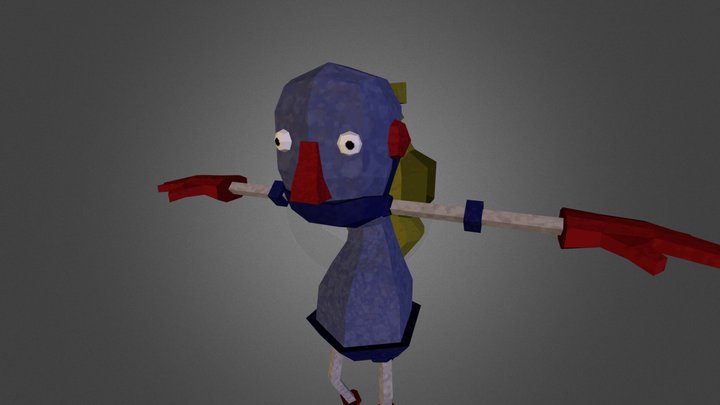 Jetpack Robot 3D Model