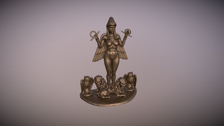 Lilith statue 3d print model 3D Model