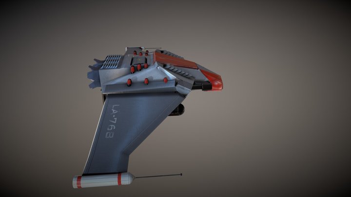 Space Figher 01 3D Model
