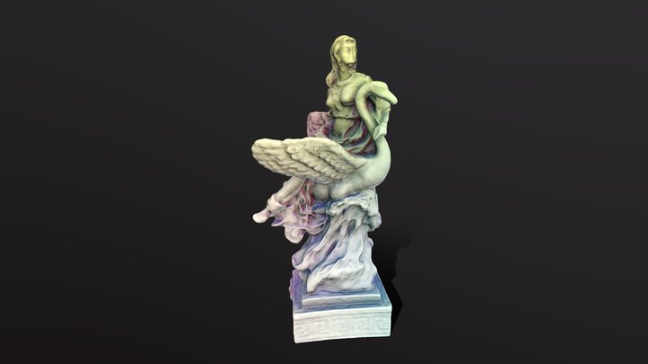 Aphrodite & Swan Statue Scan 3D Model