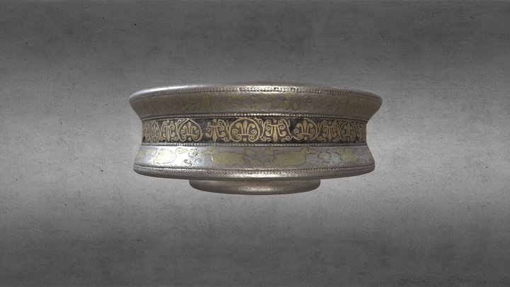 Taça romana em prata 3D Model