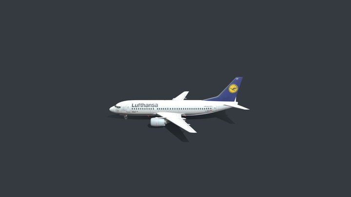 Boeing 737-300 Classic (Lufthansa) 3D Model