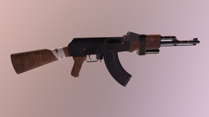 AK-47 3D Model