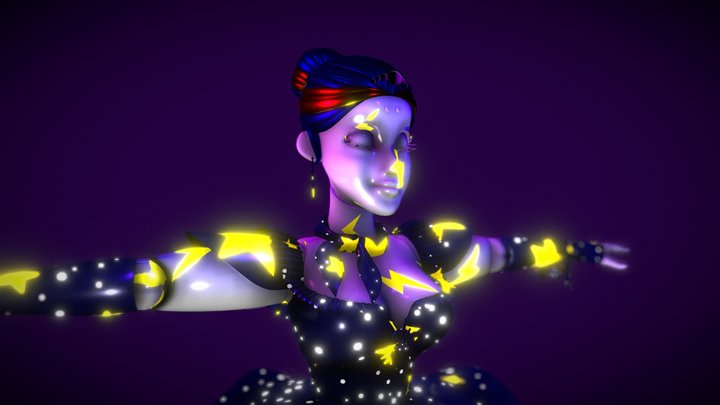Glamrock Ballora 3D Model