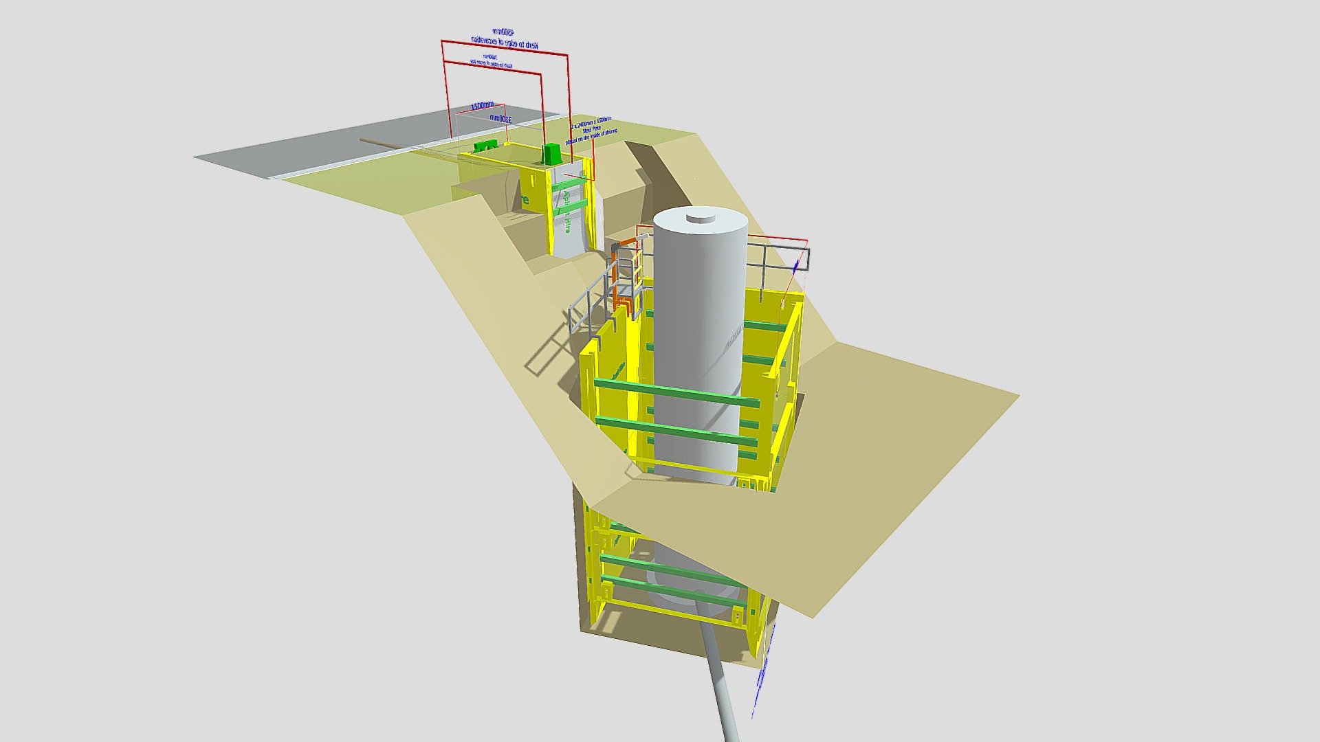 North Harbour Pump Station live Model Option 1 - 3D model by Aplant ...