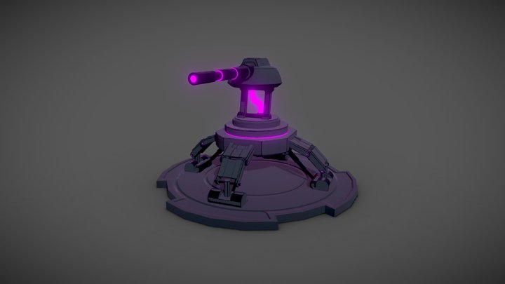 Defense Turret 3D Model