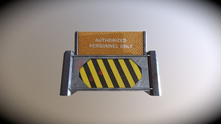 Barrier_Bloody 3D Model