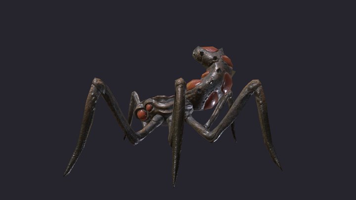 Alien Spider 3D Model