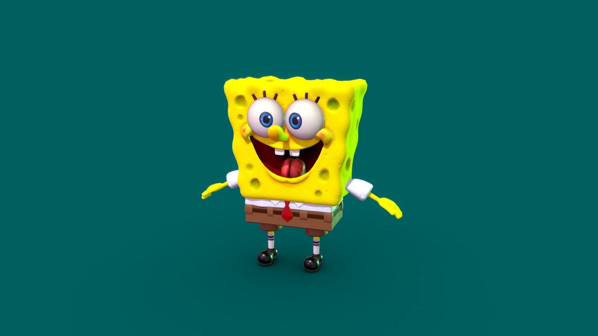 The SpongeBob Squarepants Download Free 3D Model By Pixel stefan 
