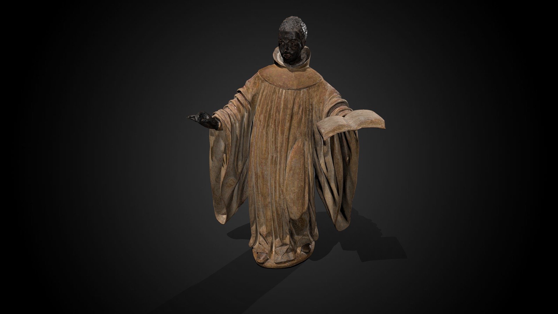 Saint Benedict of Palermo, c. 1734 CE Download Free 3D model by