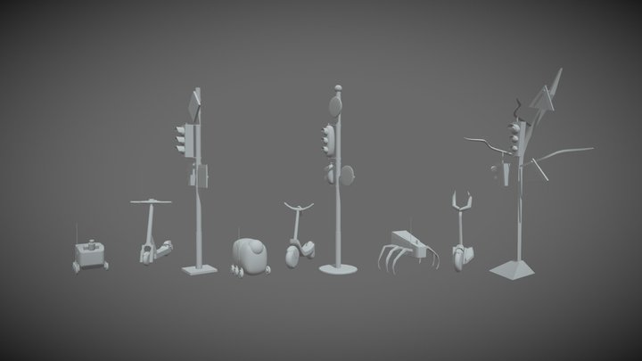 crossroads 3D Model