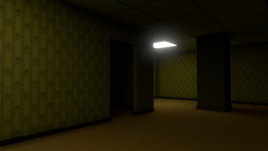 Backrooms With Baked Textures