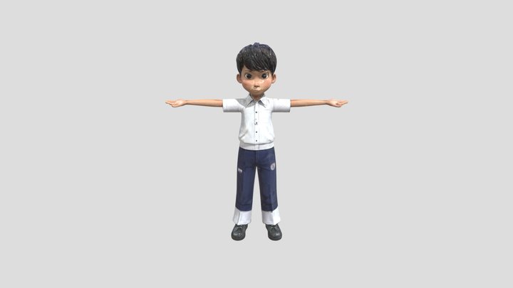 SCHOOL BOY 2 3D Model