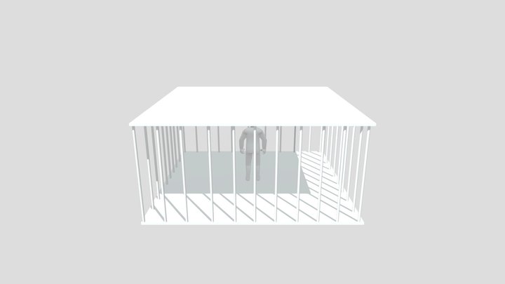 Jail With Prisoner 3D Model