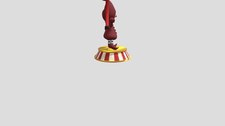 Circus Hammer Clown 3D Model
