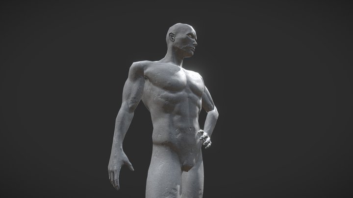 Human Male (GameRes - Statue) 3D Model