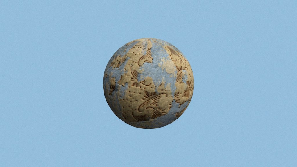 PBR Wall Texture in 2K (blue)