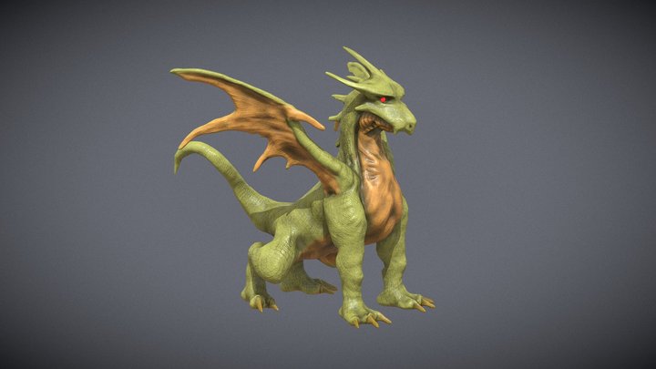 Dragon Final Fantasy Tactics 3D Model