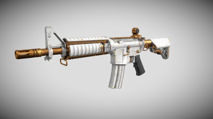 M4A4 | Château 3D Model