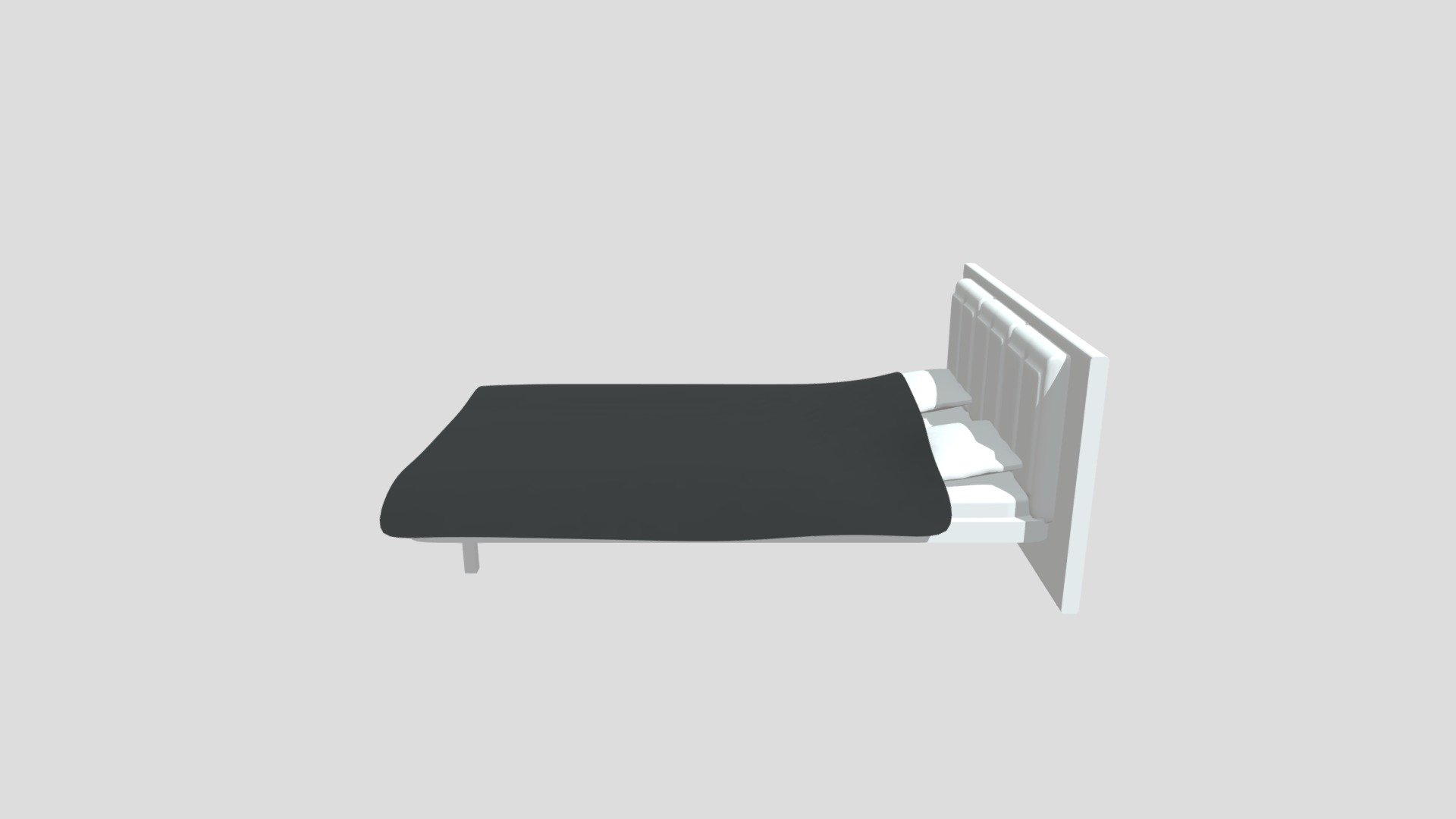 Simple double bed