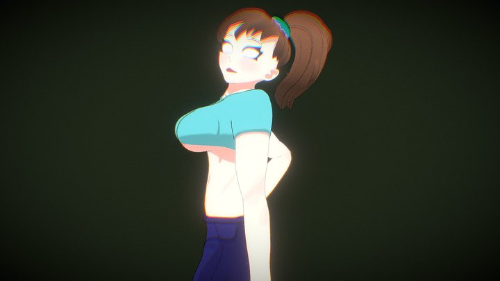 herobrine from "Hornycraft" 3D Model