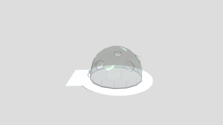 glass_icosahedral_dome_ 3D Model