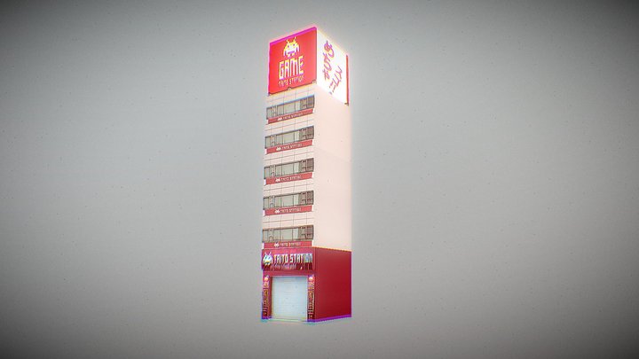 Japanese Game Station 3D Model