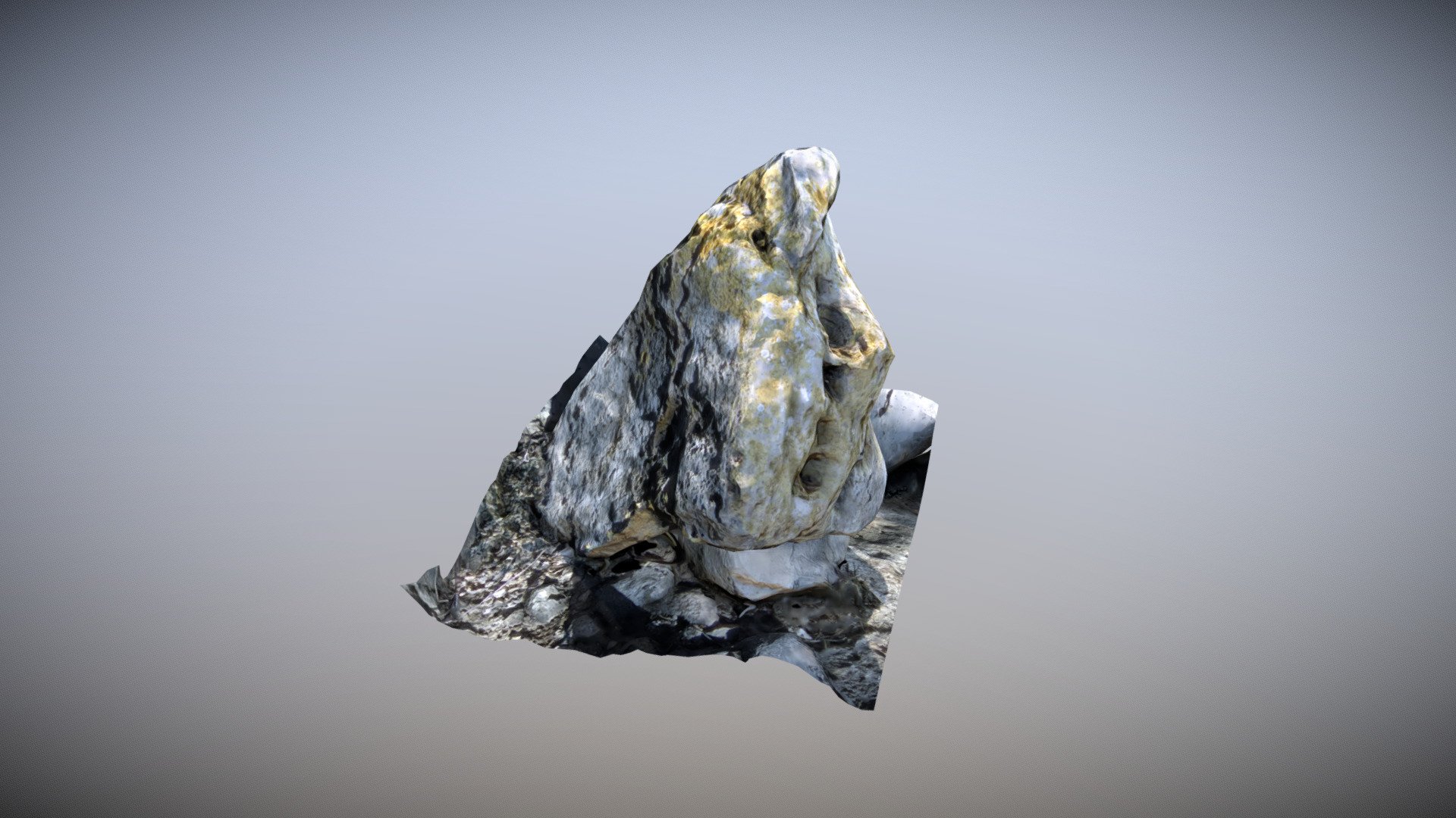 stone low poly photogrametry
