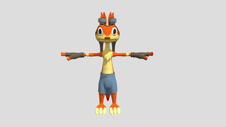 Daxter color 3D Model