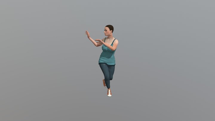 Samba Dancing Mom 3D Model