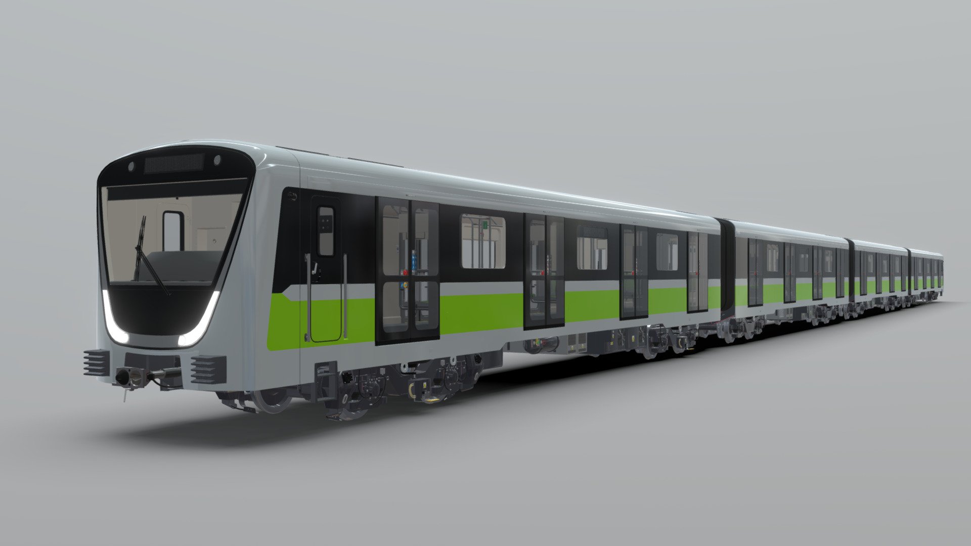 Subway Metro Train [Full Interior] - Buy Royalty Free 3D model by ...