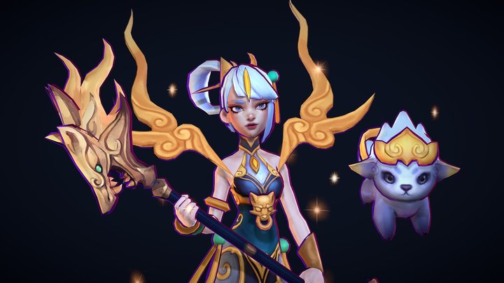 Lunar Empress Lux Fan art 3D Model