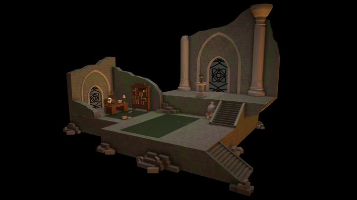 The Chapel Of Crythalia's Ruins 3D Model