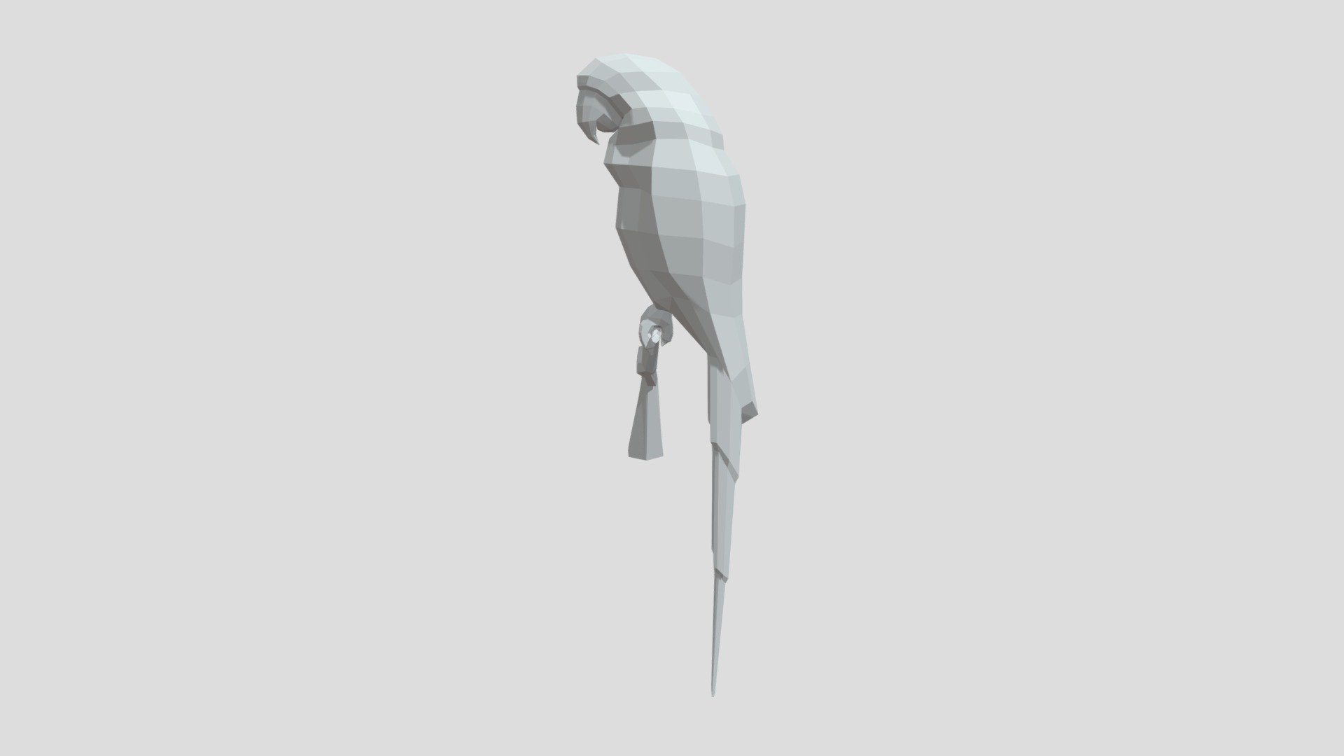 Scarlet macaw from Poly by Google
