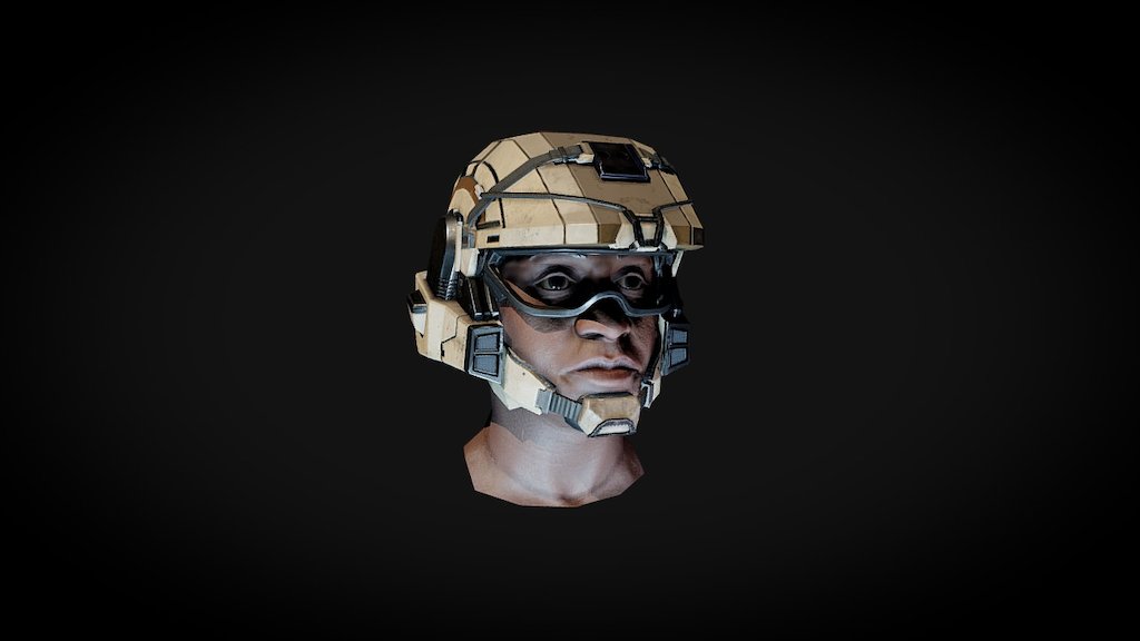 Halo Marine Head 3D model by Matt Fagan (mattfagan) [74f2696