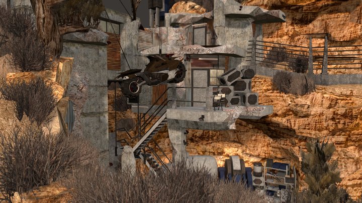 DAE Diorama - Rustorne WIP 3D Model