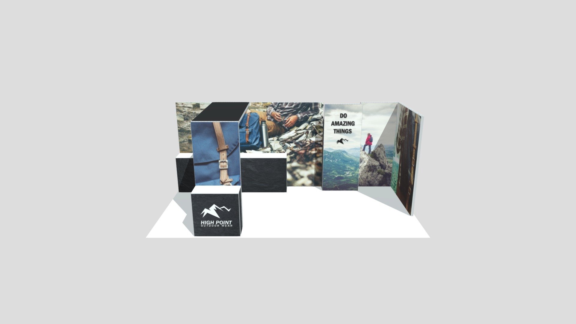 20ft x 10ft Modco Modular Booth - Kit 2 - 3D model by xyzDisplays ...