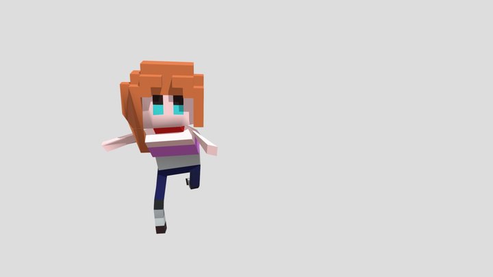 Capoeira GIRL 3D Model