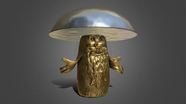 mushroom old man (MushroomChallenge) 3D Model