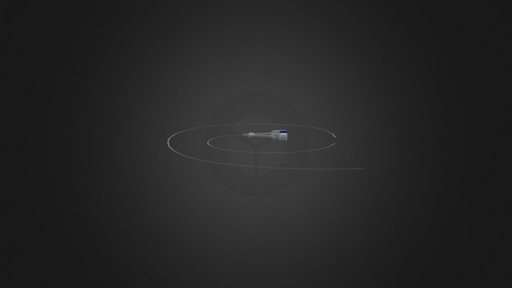 CATÉTER DOBLE 3D Model