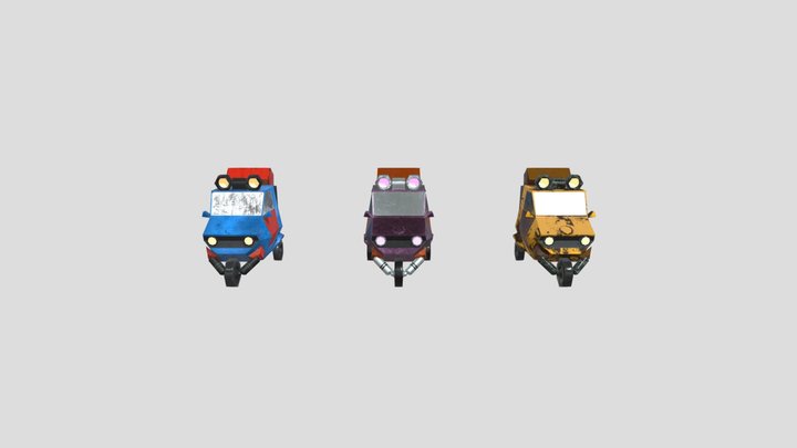 Lowpoly Cars 3D Model