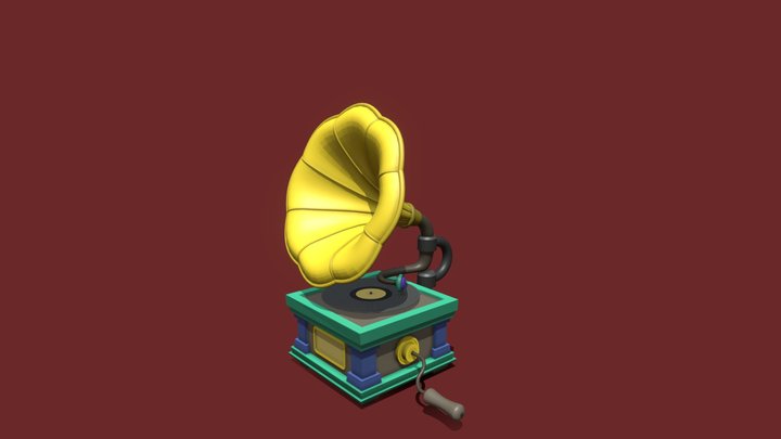 Gramophone 3D Model